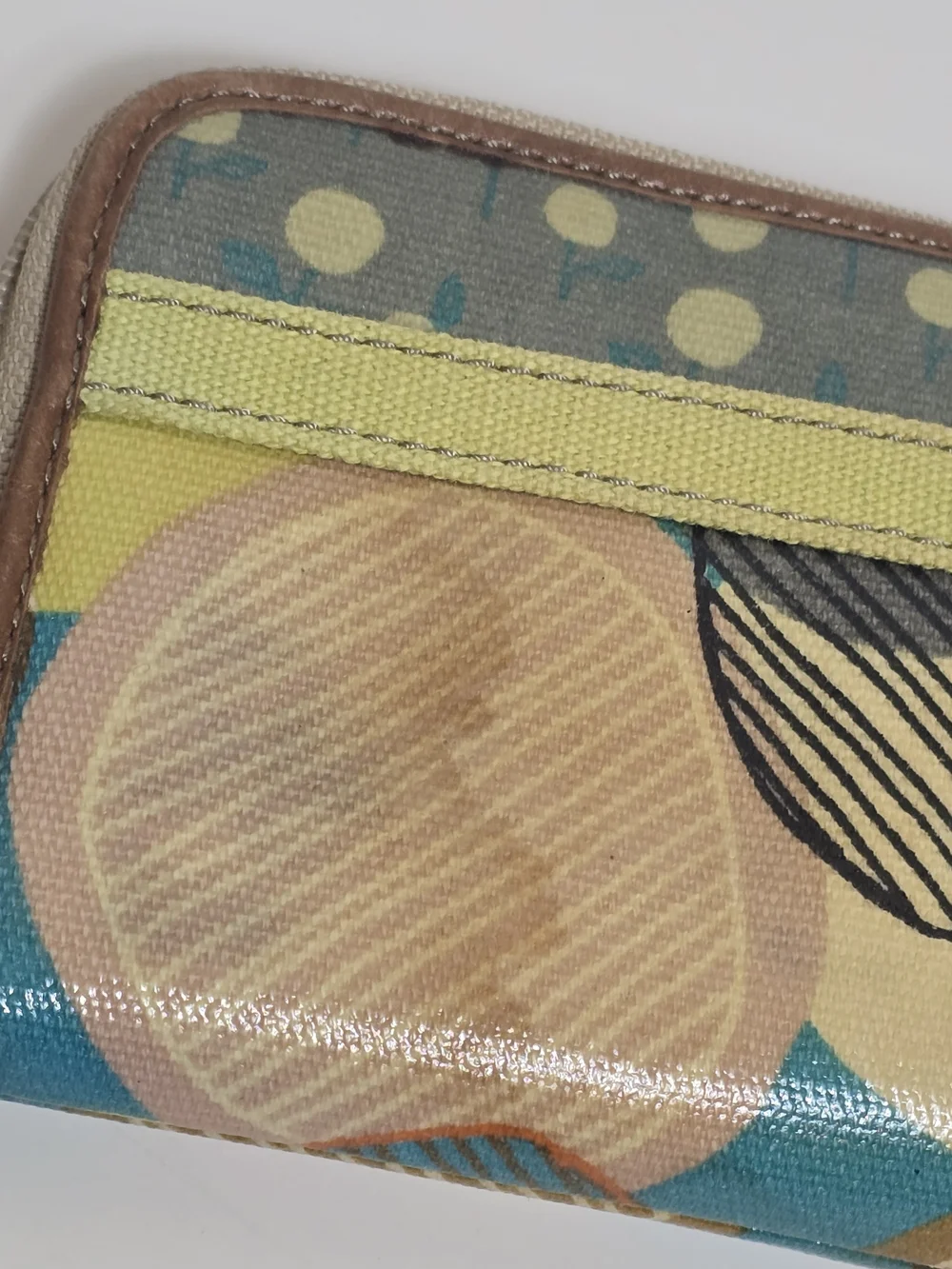 Fossil Key-per Zip Around Clutch Wallet W/key